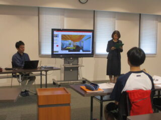 若松中学校での職業講話を行いました